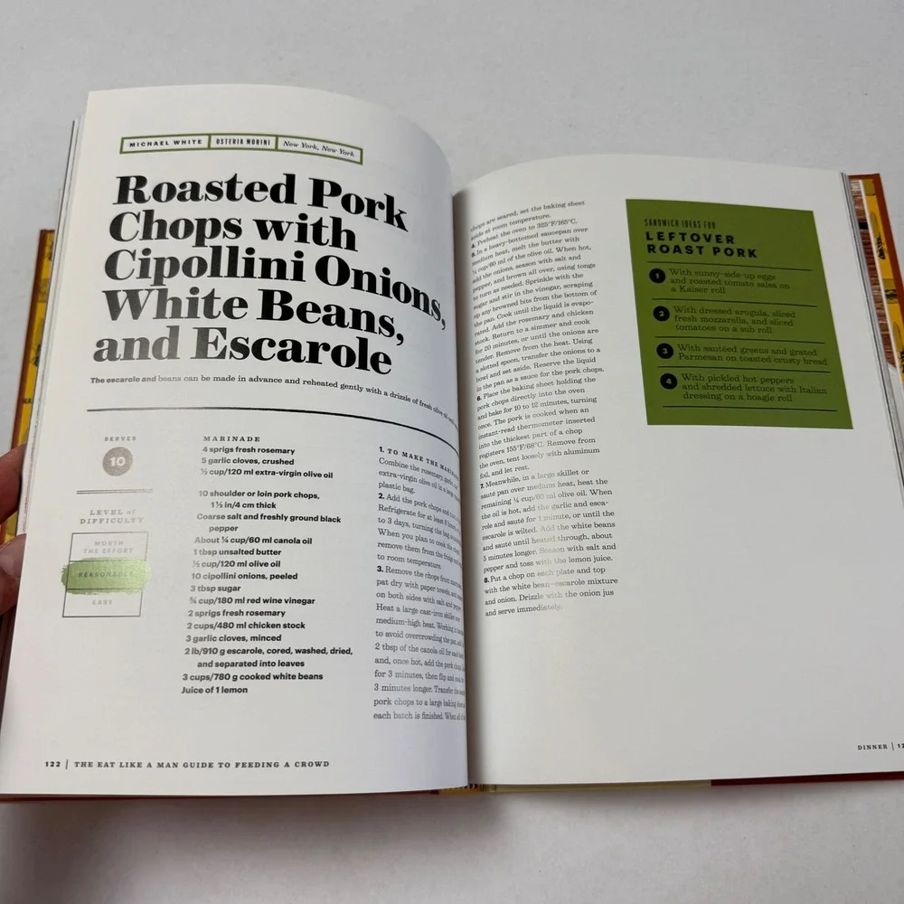Esquire The‎ Eat Like a Man Guide to Feeding a Crowd Hardcover Cookbook 2015